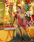 Sunheri Mehndi Luxury Gharara Set